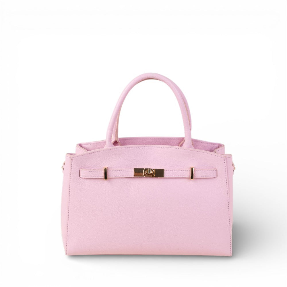 BORSA A MANO MODELLO BIRKIN CON DUE MANICI CHIUSURA A GIRELLO