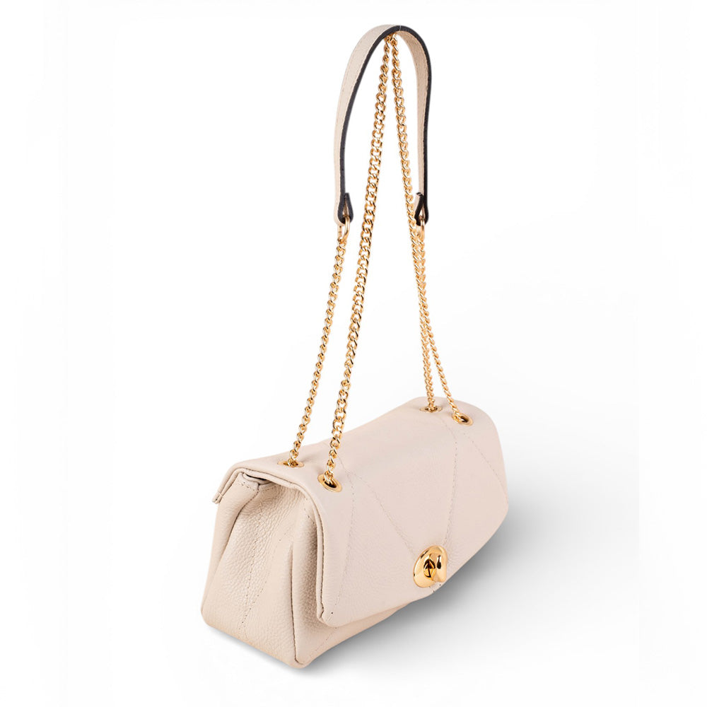 BORSA MATELASSE' CON CHIUSURA A GIRELLO