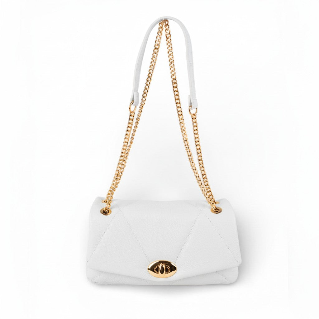 BORSA MATELASSE' CON CHIUSURA A GIRELLO