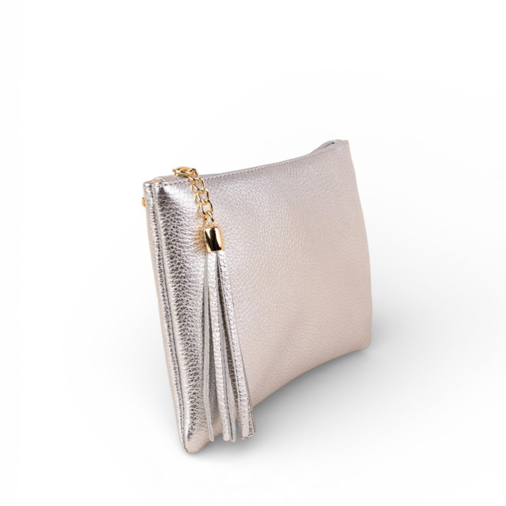 BORSA POCHETTE CON MAPPINO E TRACOLLA