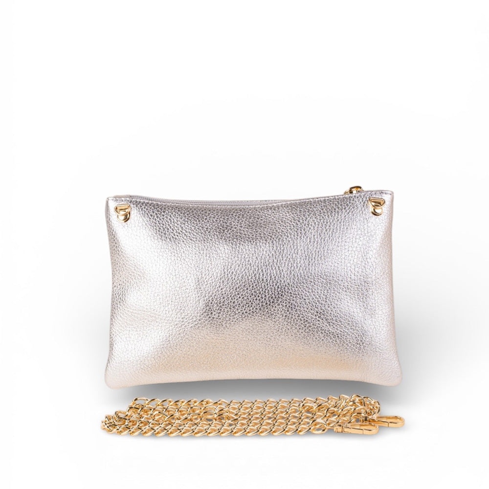 BORSA POCHETTE CON MAPPINO E TRACOLLA