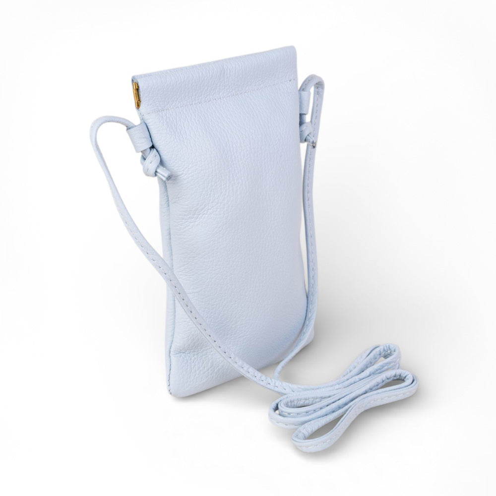 BORSA POCHETTE MODELLO PORTACELLULARE CON TRACOLLA E LACCI