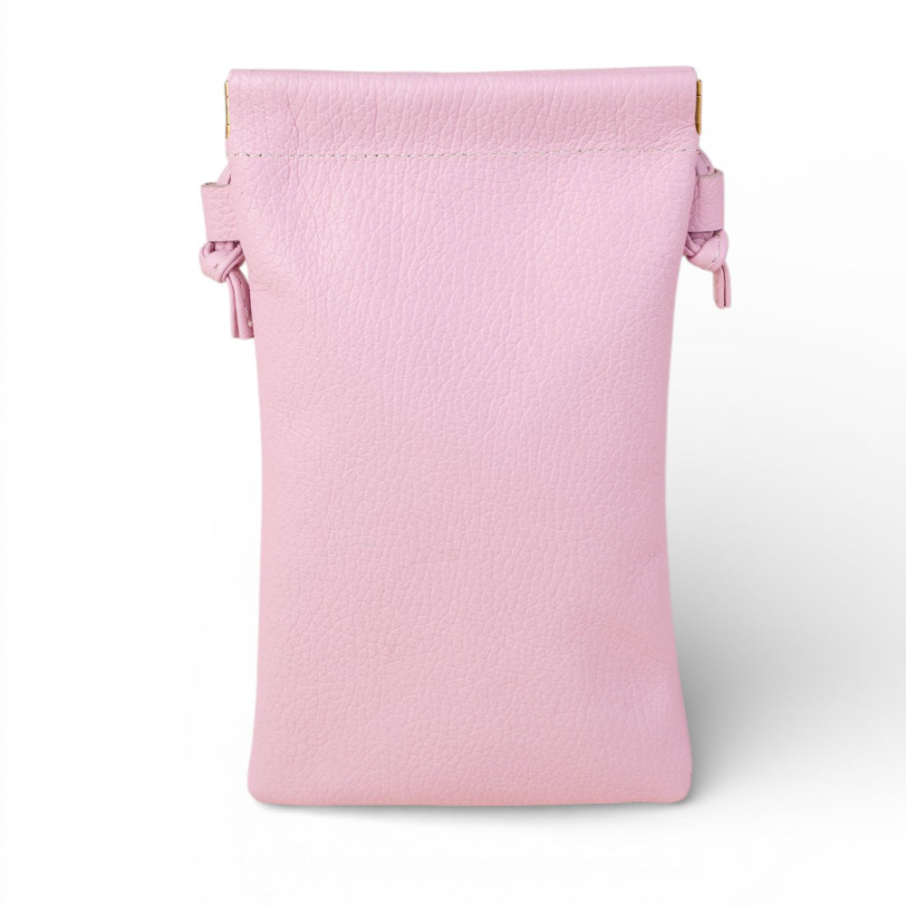 BORSA POCHETTE MODELLO PORTACELLULARE CON TRACOLLA E LACCI