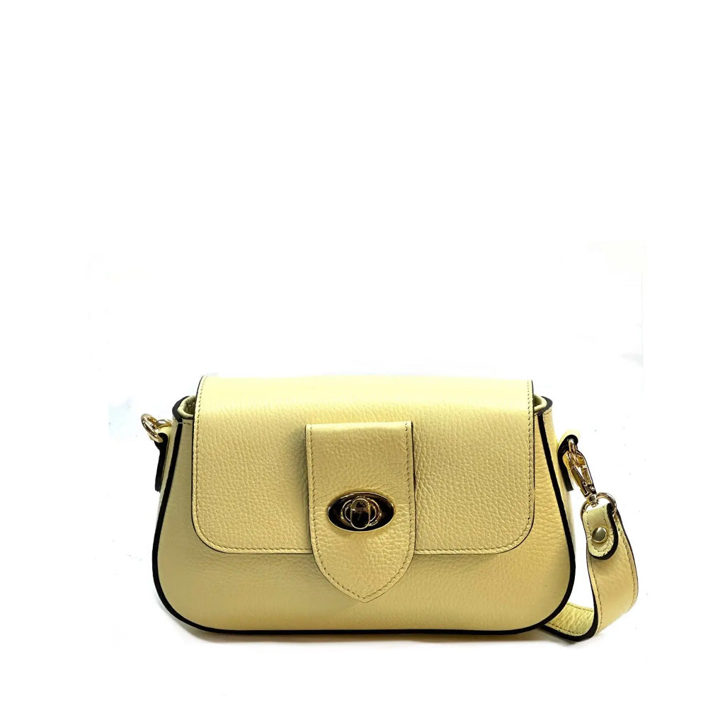 BORSA A TRACOLLA CON PATTINA E CHIUSURA A GIRELLO