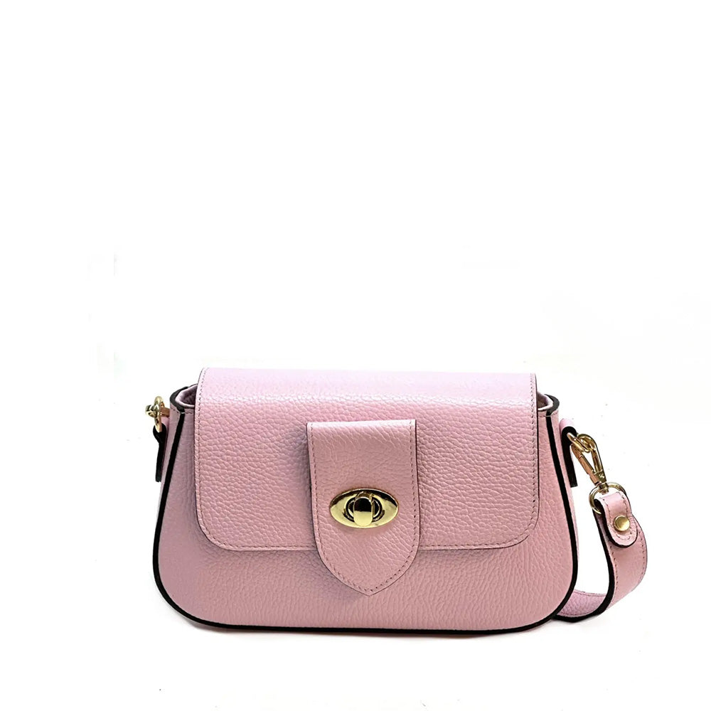 BORSA A TRACOLLA CON PATTINA E CHIUSURA A GIRELLO