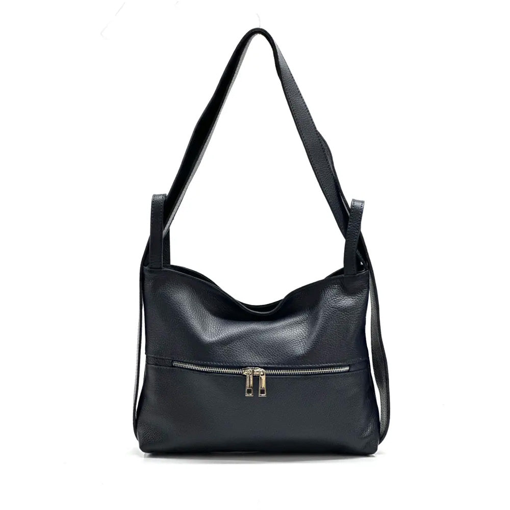 BORSA TRASFORMABILE IN ZAINO CON ZIP POSTERIORE