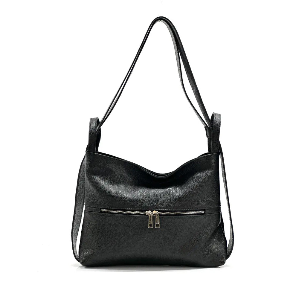 BORSA TRASFORMABILE IN ZAINO CON ZIP POSTERIORE