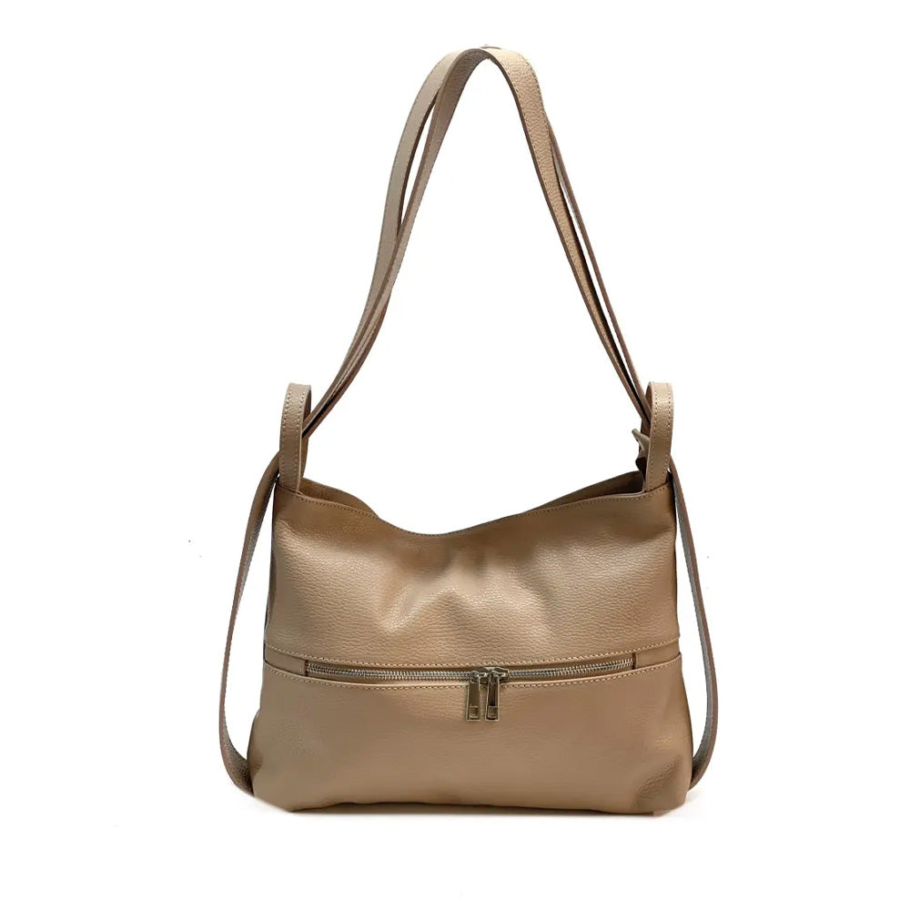 BORSA TRASFORMABILE IN ZAINO CON ZIP POSTERIORE