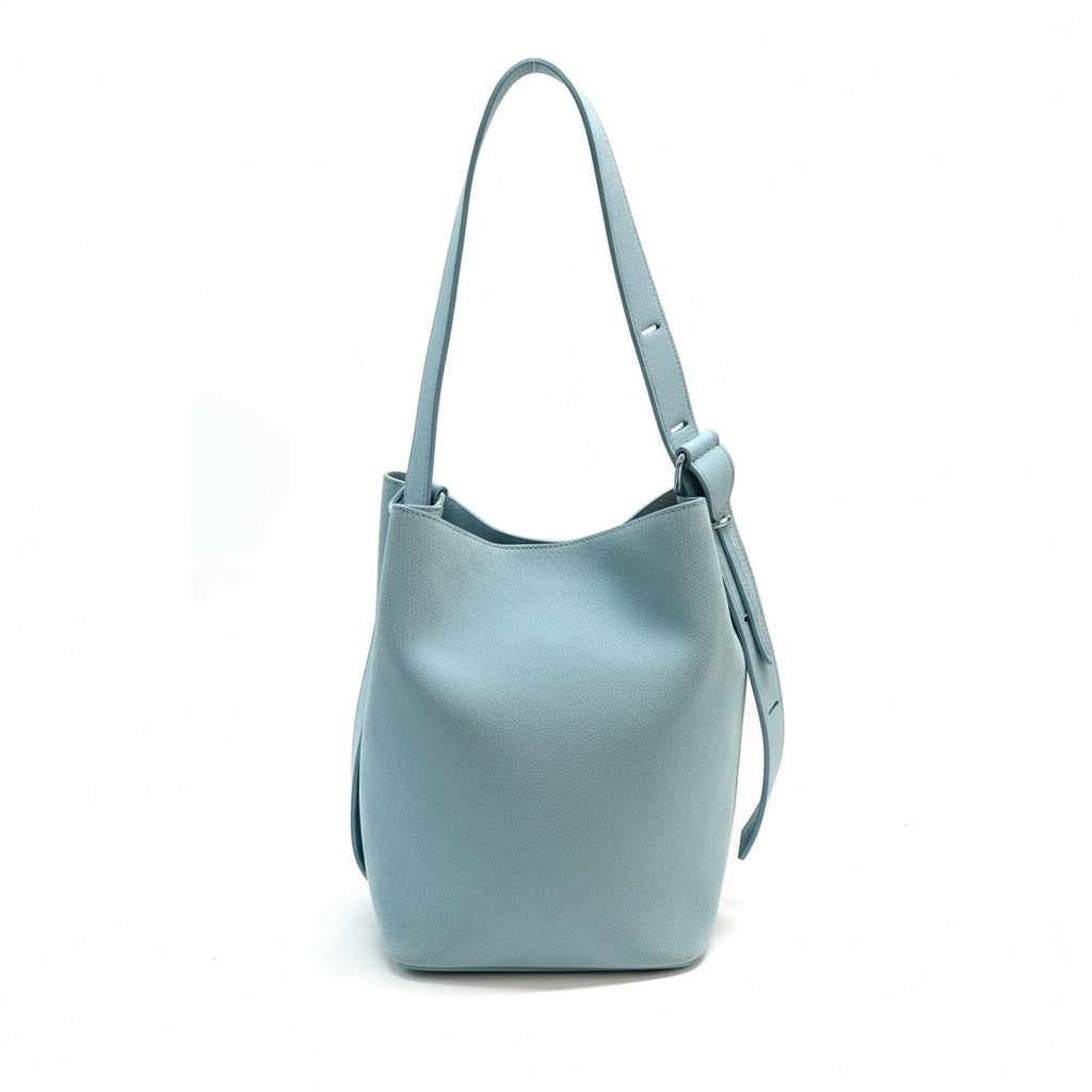 BORSA A SPALLA SCAMOSCIATA CON MANICO REGOLABILE IN PELLE MARTELLATA