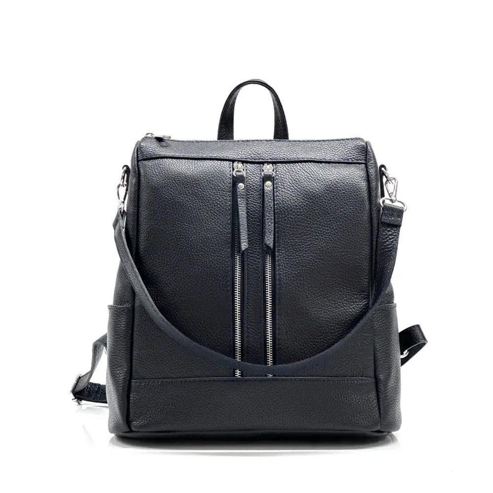 BORZA ZAINO CON DUE ZIP VERTICALI FRONTALI