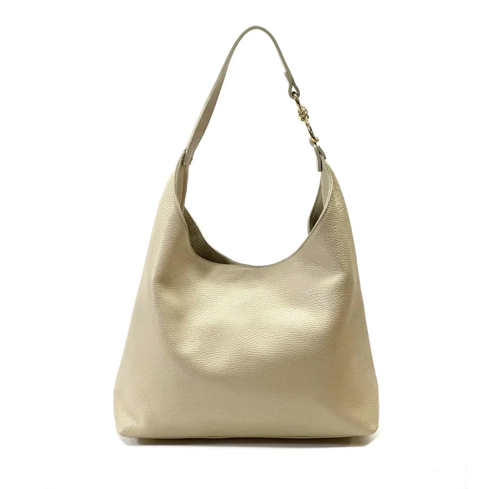 BORSA A SPALLA CON NODO IN METALLO SUL MANICO
