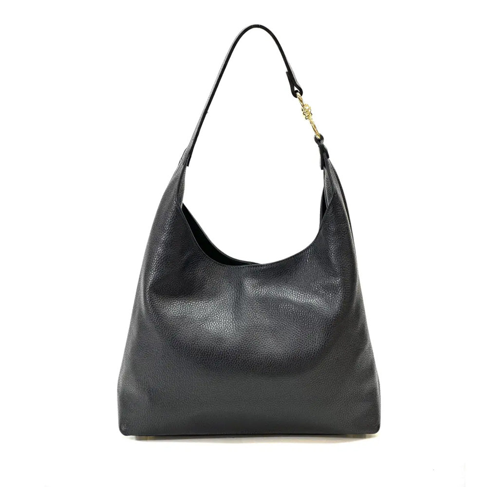 BORSA A SPALLA CON NODO IN METALLO SUL MANICO