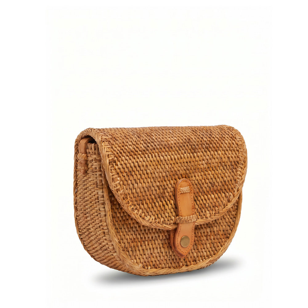 BORSA A TRACOLLA IN RATTAN