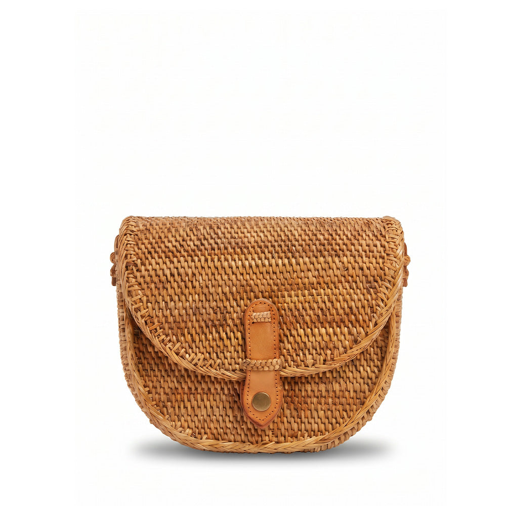 BORSA A TRACOLLA IN RATTAN