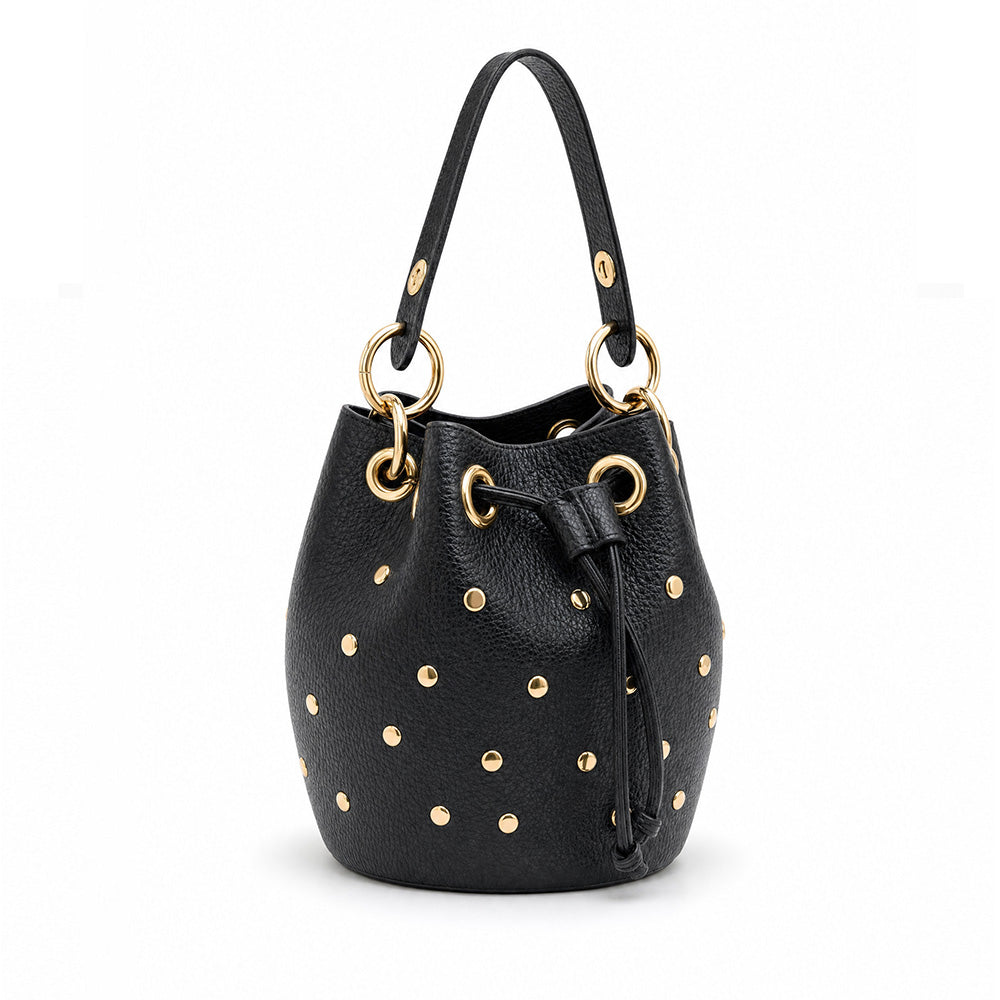 BORSA A MANO A SECCHIELLO CON BORCHIE