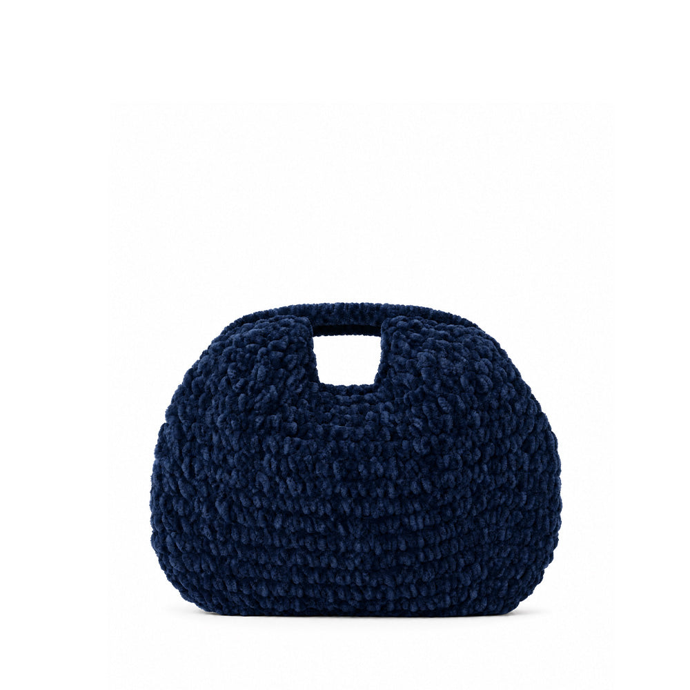 BORSA POCHETTE TRAMA INTRECCIATA CHIUSURA CLICK CLACK