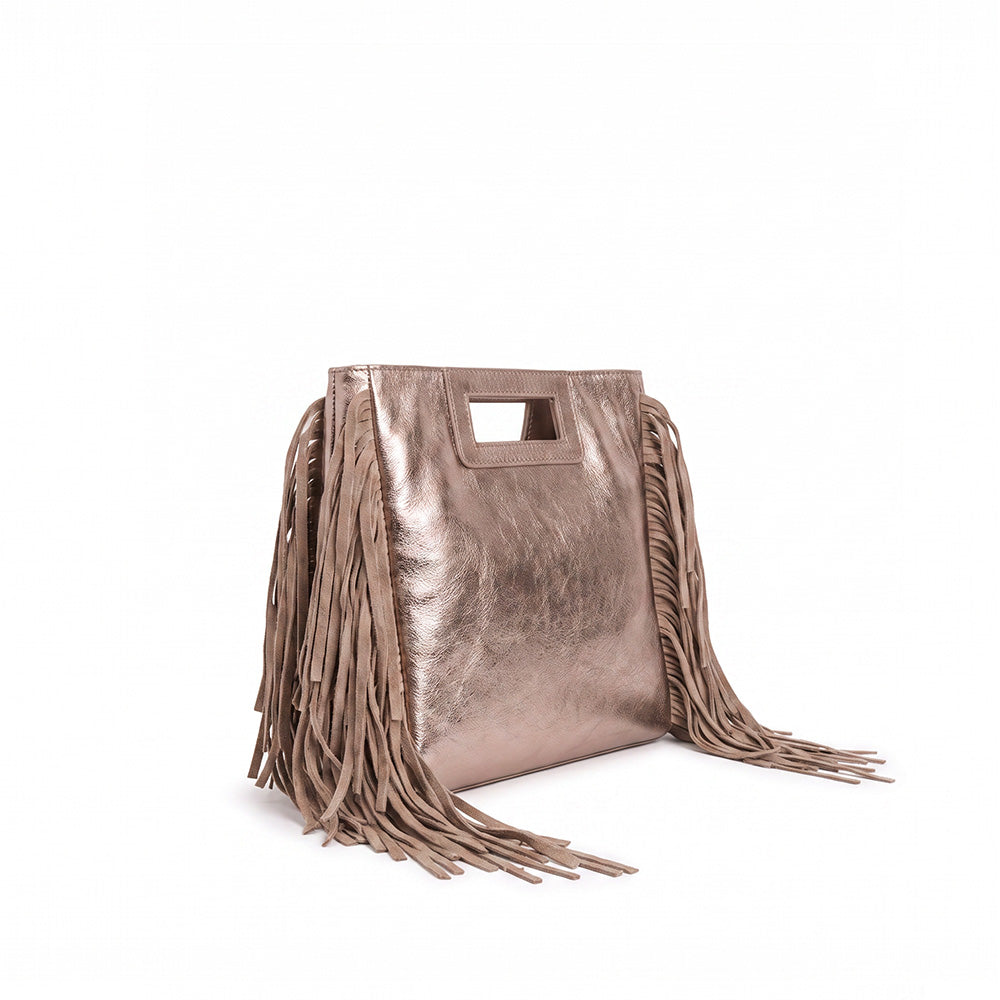 BORSA A MANO CON FRANGE