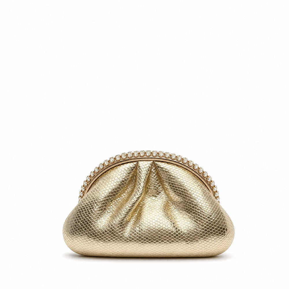 BORSA A MANO MANICO CURVO CON STRASS
