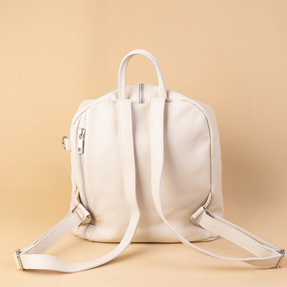 BORSA ZAINO CON ZIP E MOSCHETTONE