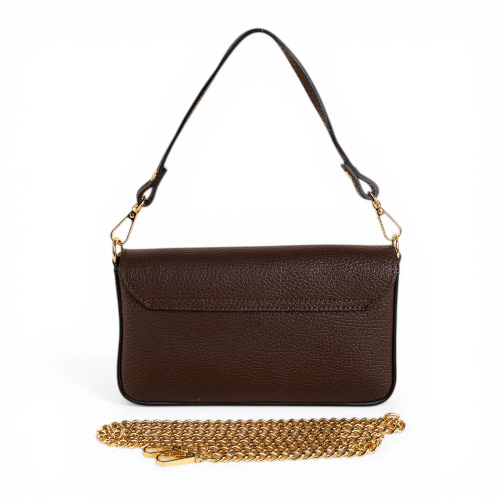 BORSA POCHETTE CON CHIUSURA A BOTTONE