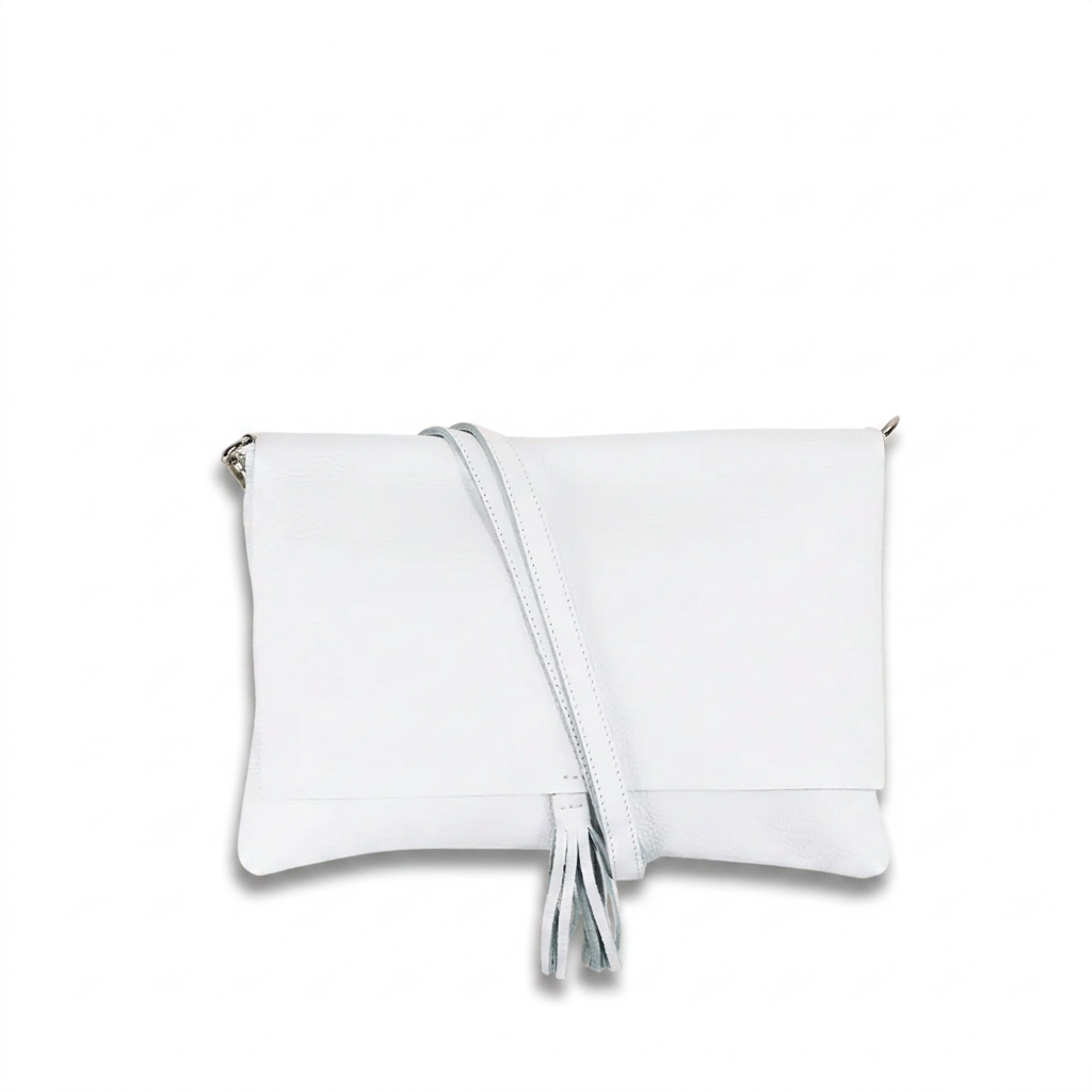 BORSA POCHETTE CON NAPPINA CENTRALE