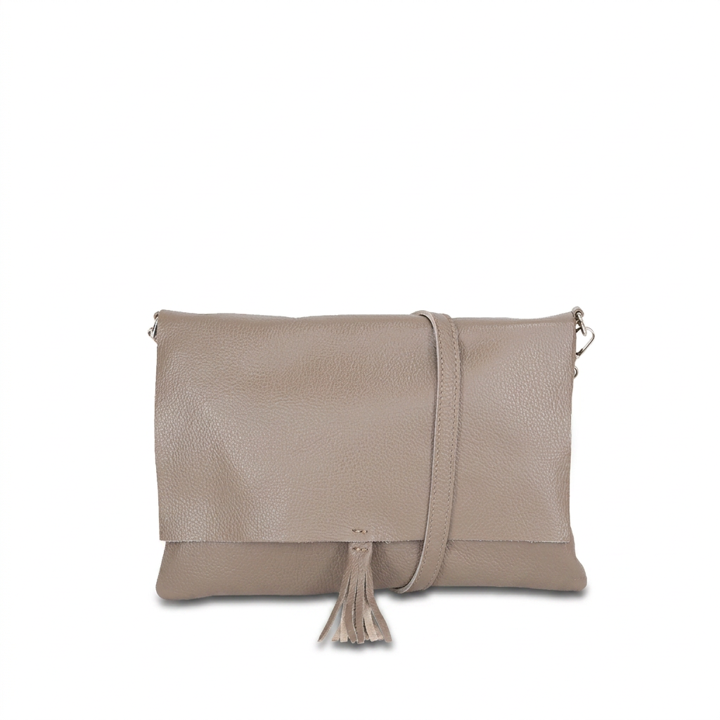 BORSA POCHETTE CON NAPPINA CENTRALE