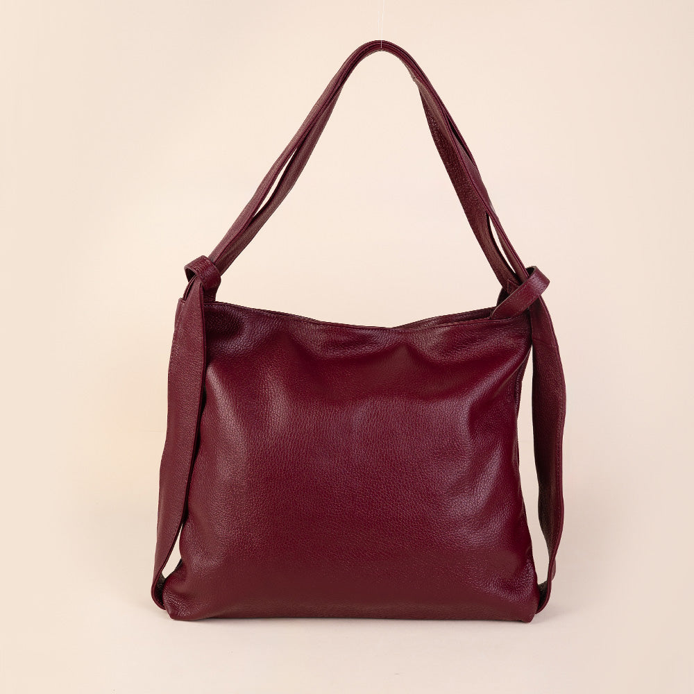 BORSA A SPALLA TRASFORMABILE IN ZAINO GRANDE