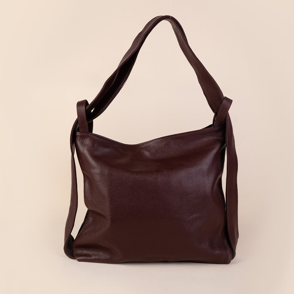 BORSA A SPALLA TRASFORMABILE IN ZAINO GRANDE