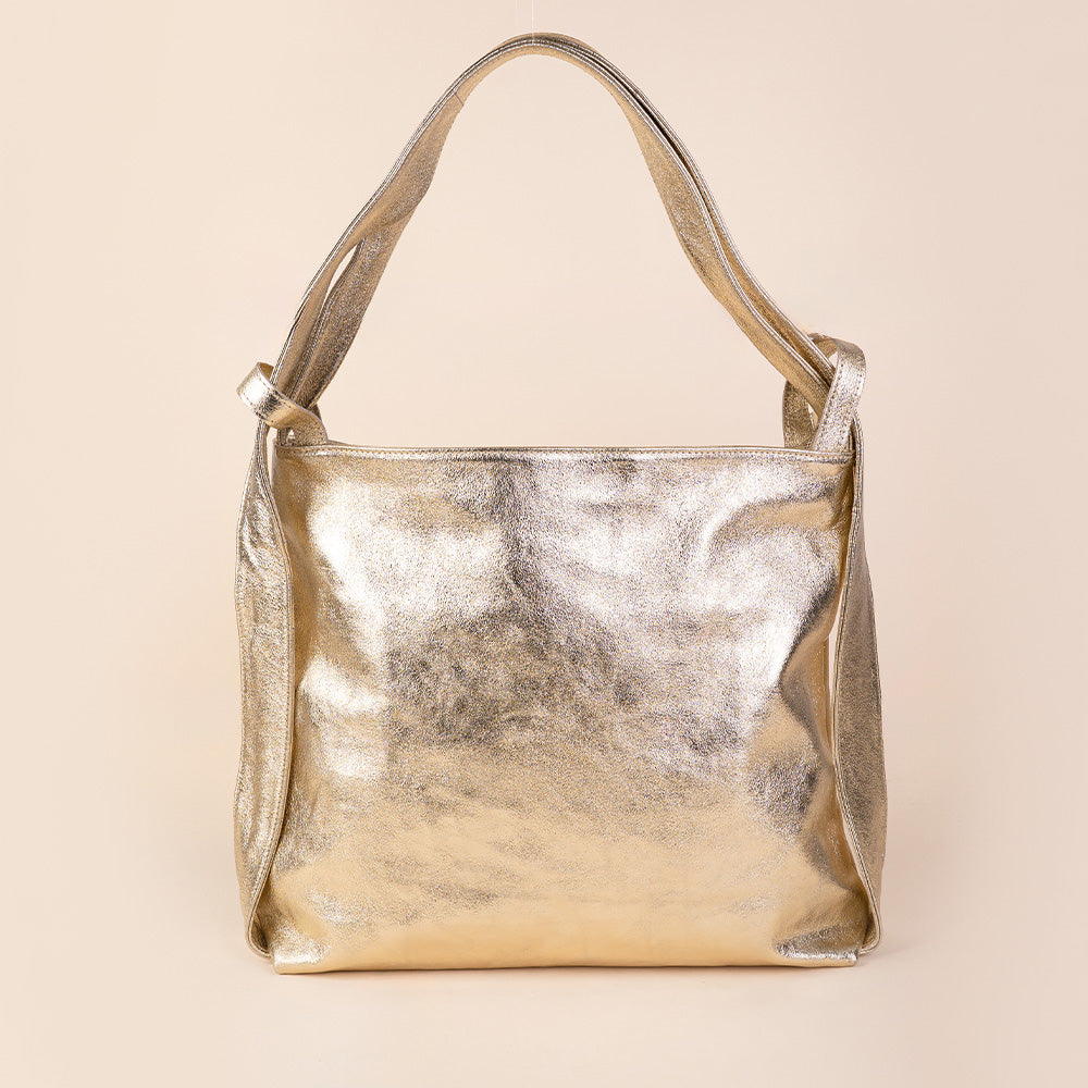 BORSA A SPALLA TRASFORMABILE IN ZAINO GRANDE