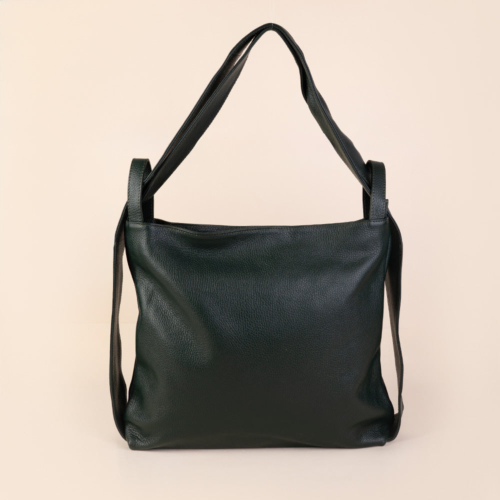 BORSA A SPALLA TRASFORMABILE IN ZAINO GRANDE