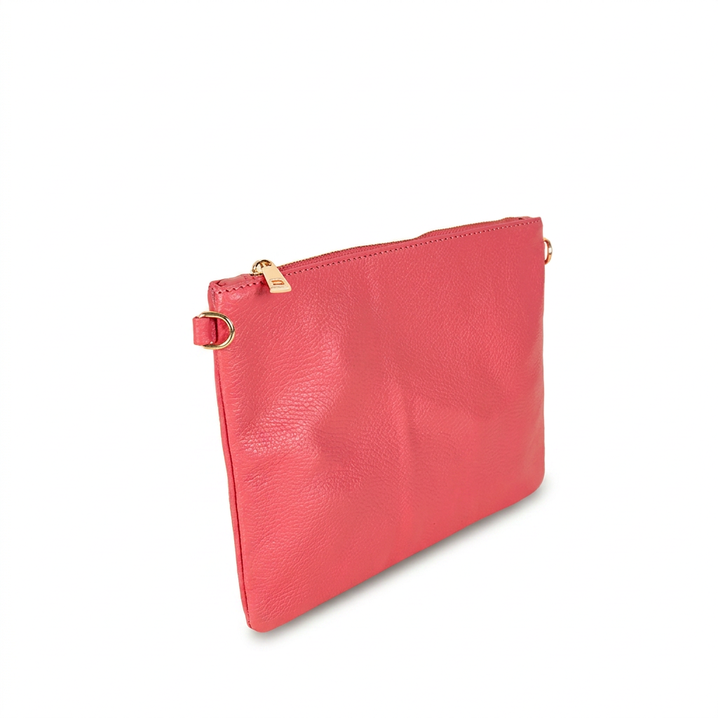 BORSA POCHETTE MEDIA RETTANGOLARE CLASSICA CON ZIP