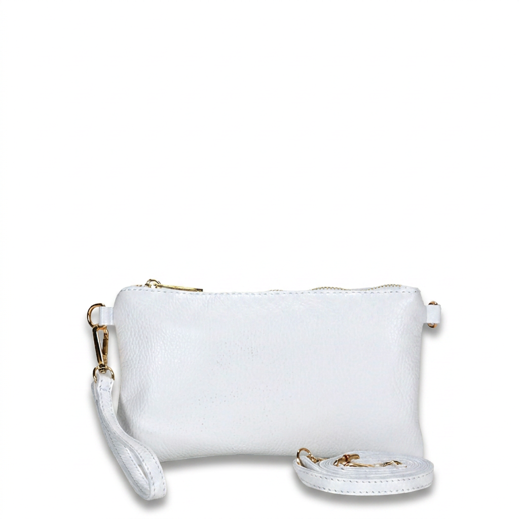 BORSA POCHETTE MINI RETTANGOLARE CLASSICA CON ZIP