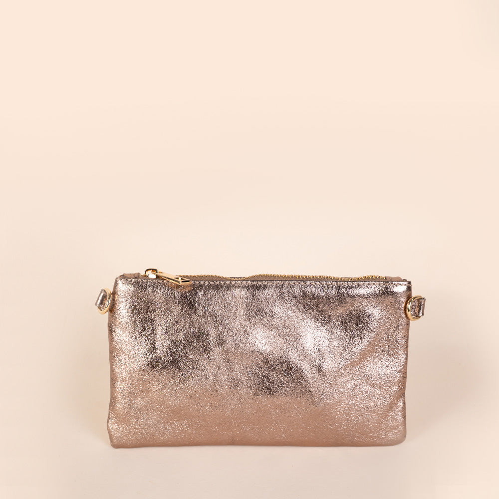 BORSA POCHETTE MINI RETTANGOLARE CLASSICA CON ZIP