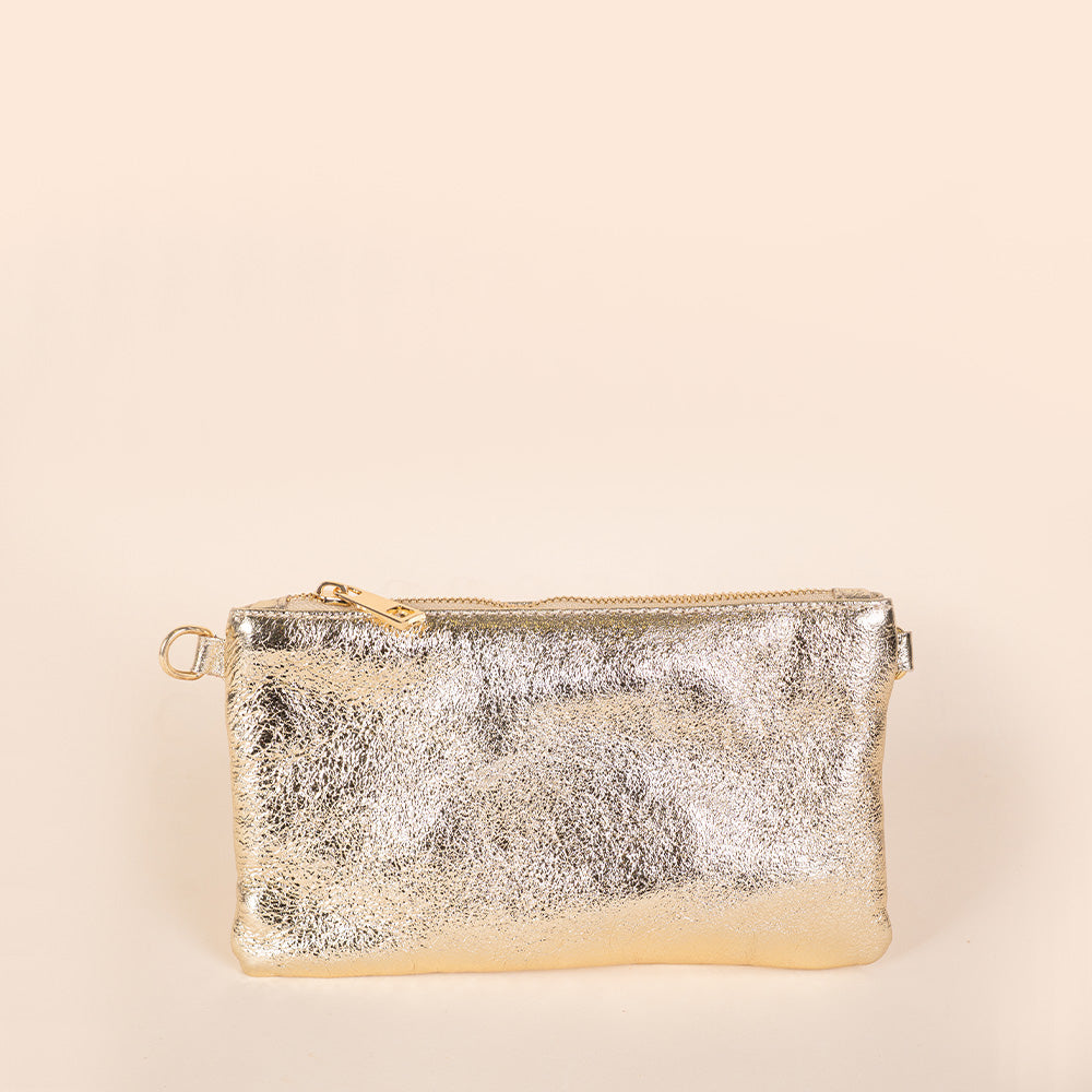 BORSA POCHETTE MINI RETTANGOLARE CLASSICA CON ZIP