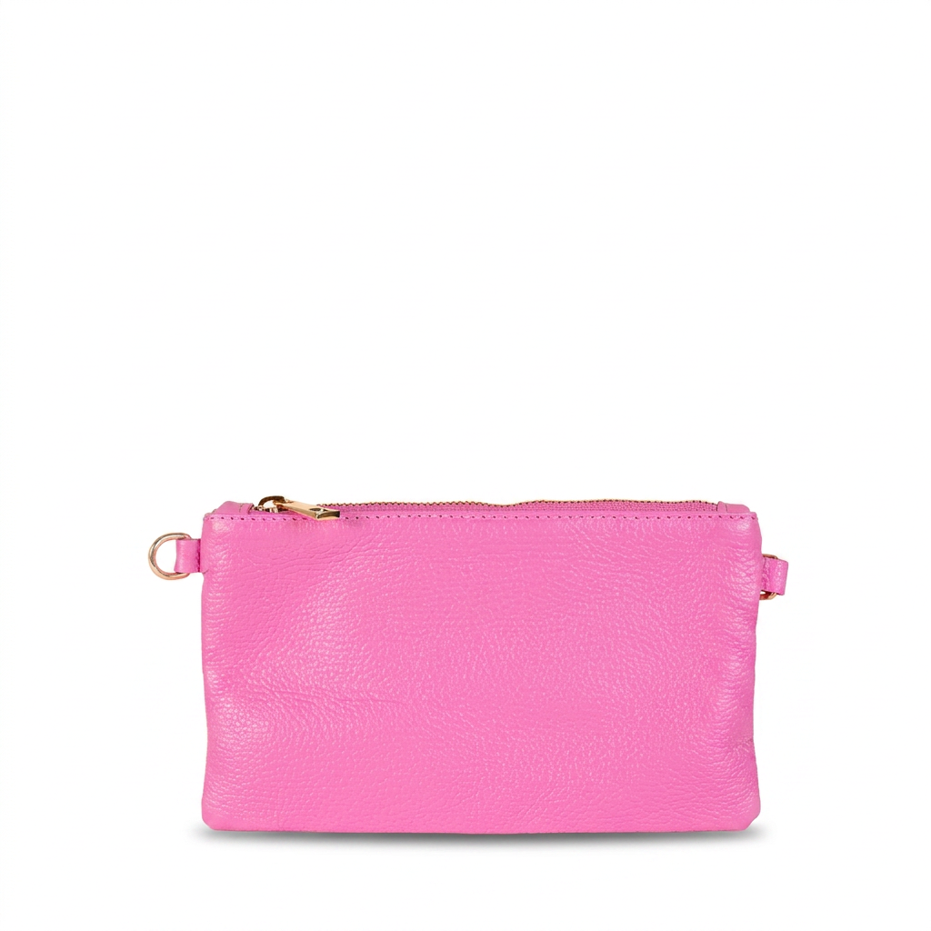 BORSA POCHETTE MINI RETTANGOLARE CLASSICA CON ZIP