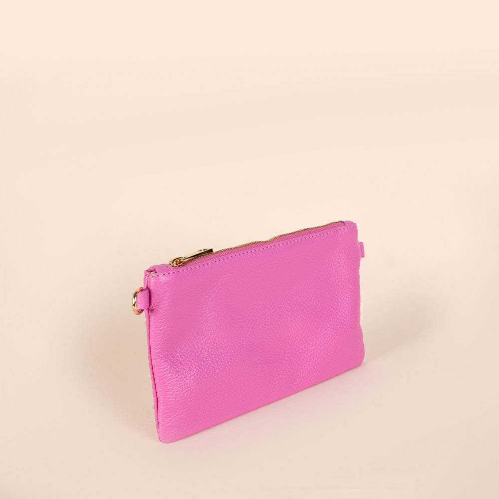 BORSA POCHETTE MINI RETTANGOLARE CLASSICA CON ZIP