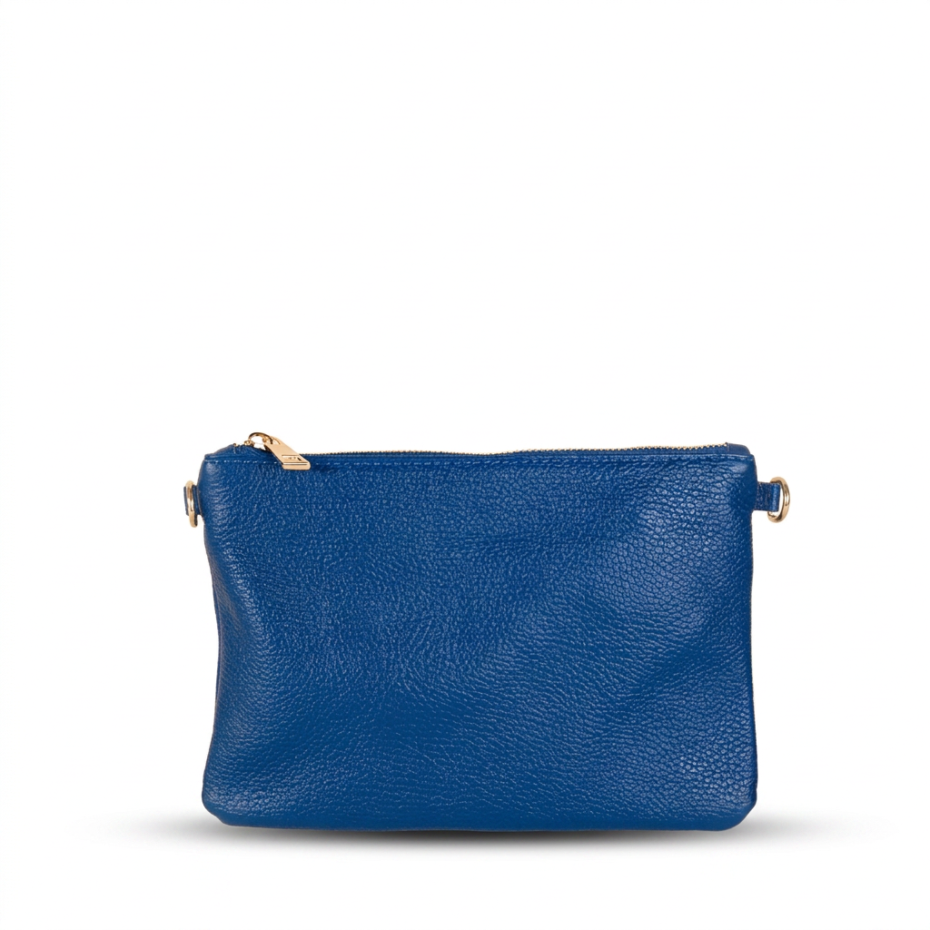 BORSA POCHETTE PICCOLA RETTANGOLARE CLASSICA CON ZIP