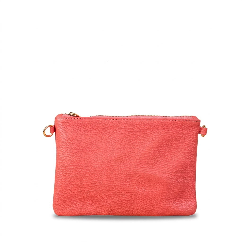 BORSA POCHETTE PICCOLA RETTANGOLARE CLASSICA CON ZIP