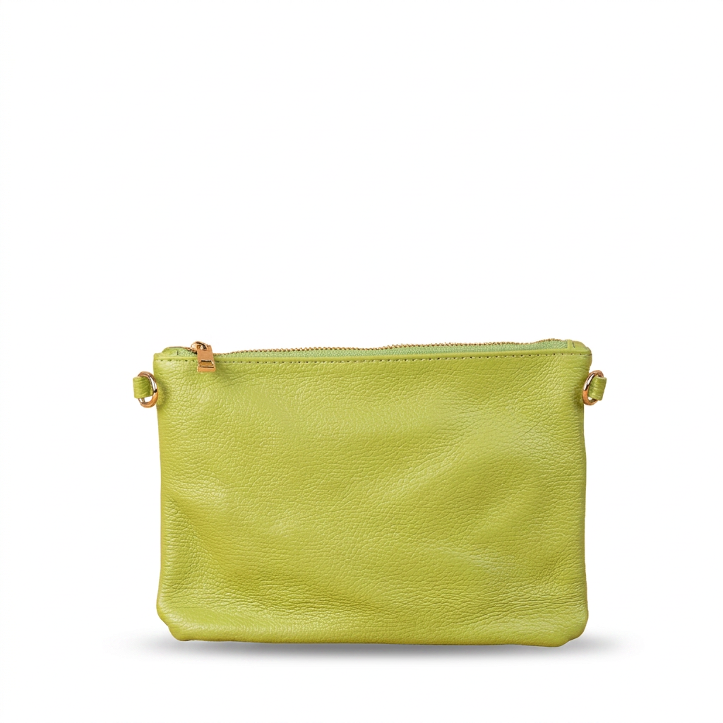 BORSA POCHETTE PICCOLA RETTANGOLARE CLASSICA CON ZIP