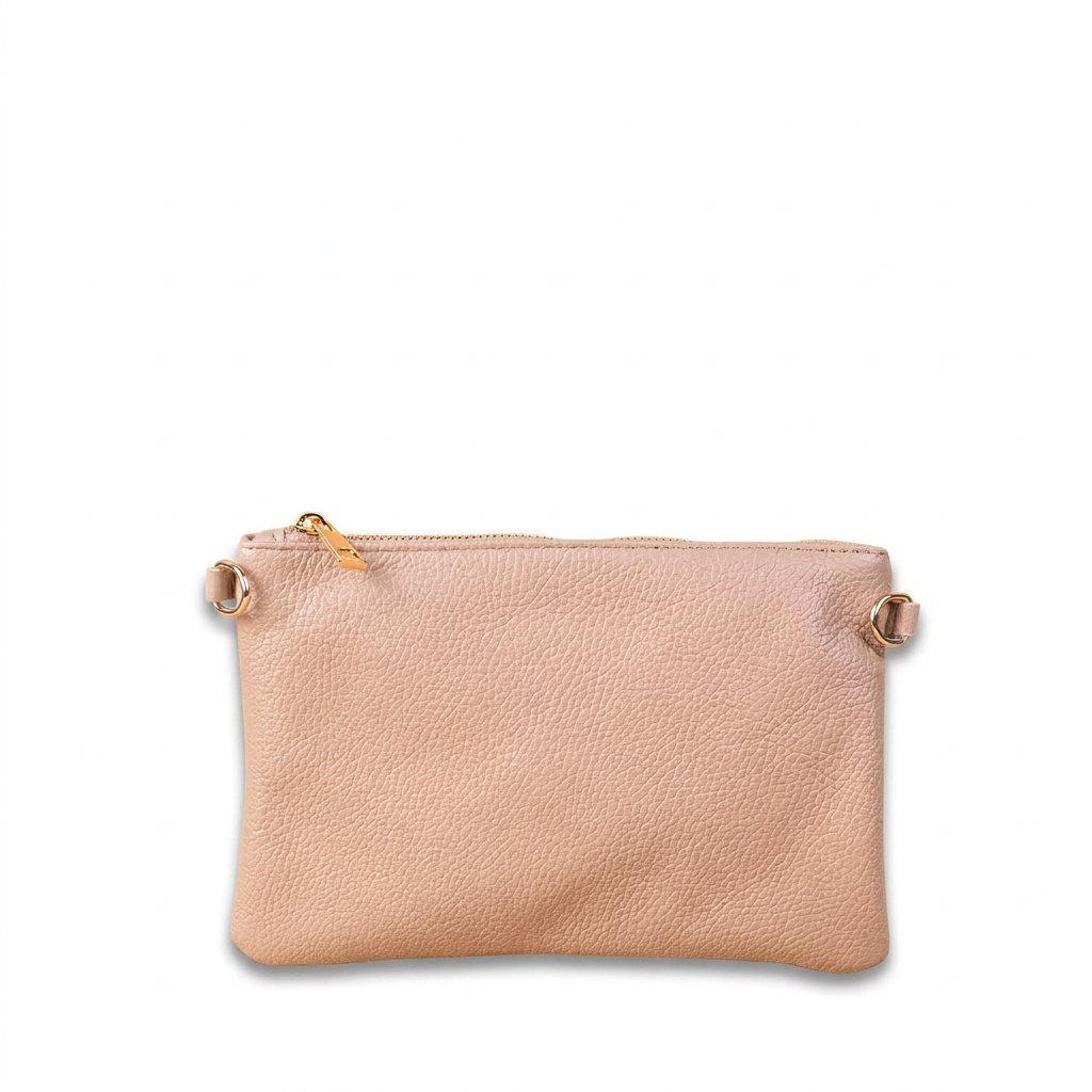 BORSA POCHETTE PICCOLA RETTANGOLARE CLASSICA CON ZIP