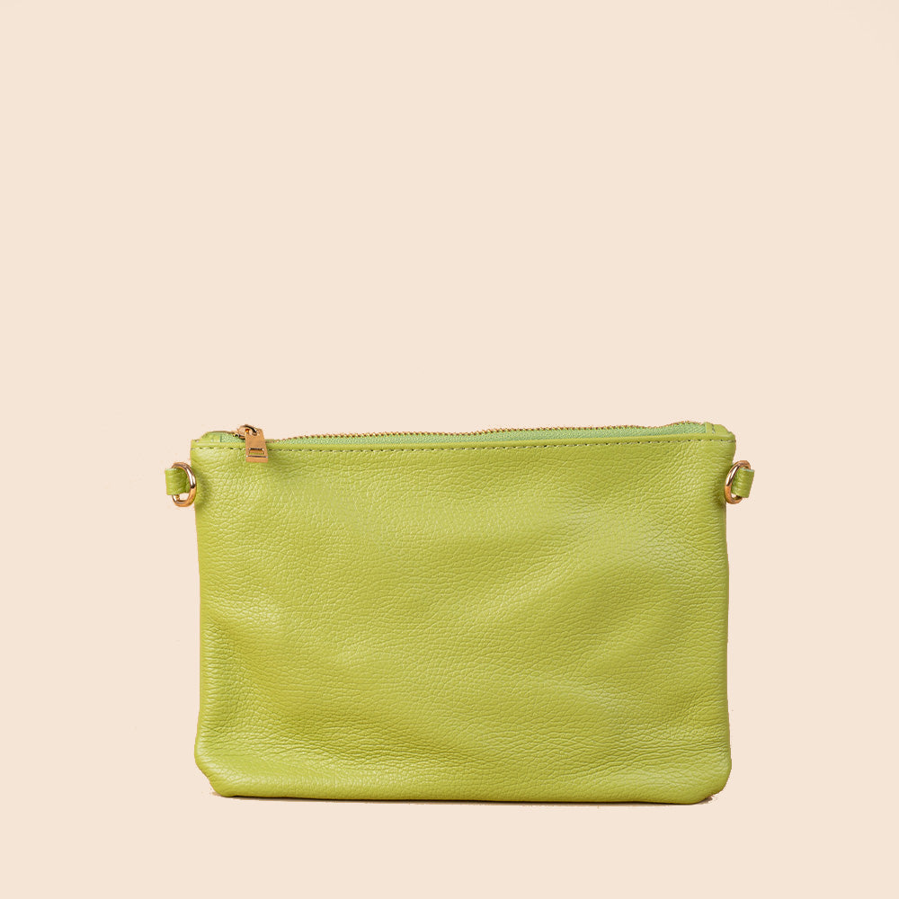 BORSA POCHETTE PICCOLA RETTANGOLARE CLASSICA CON ZIP