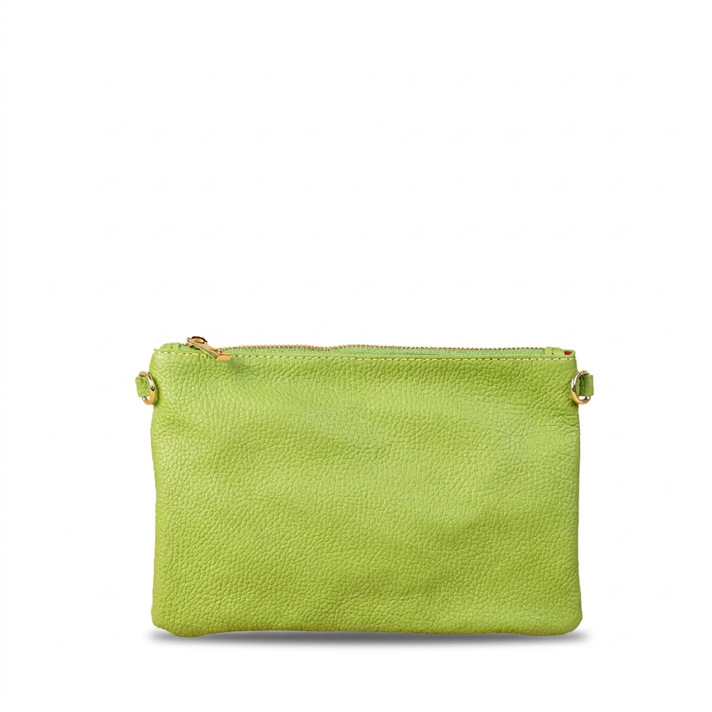 BORSA POCHETTE PICCOLA RETTANGOLARE CLASSICA CON ZIP
