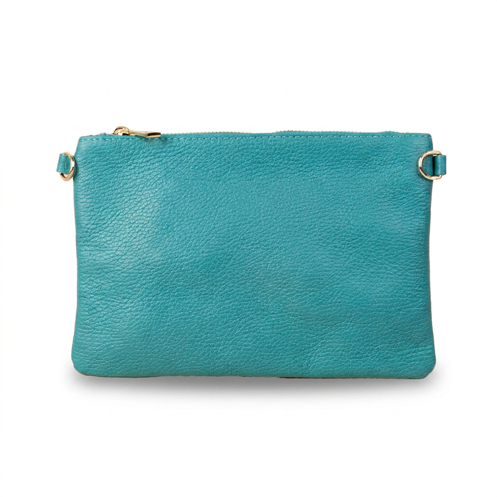 BORSA POCHETTE PICCOLA RETTANGOLARE CLASSICA CON ZIP