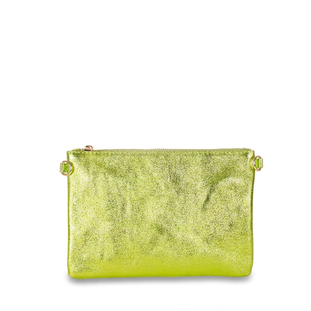BORSA POCHETTE PICCOLA RETTANGOLARE CLASSICA CON ZIP