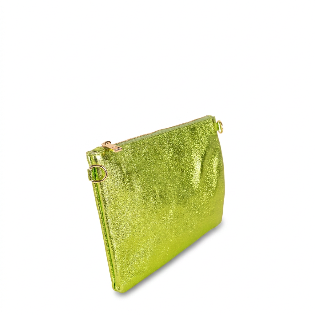 BORSA POCHETTE PICCOLA RETTANGOLARE CLASSICA CON ZIP