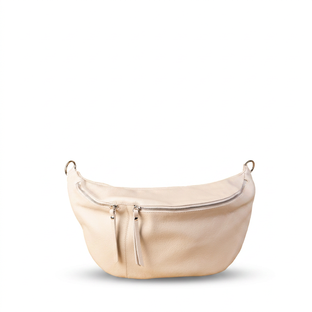 BORSA MARSUPIO CON DOPPIA CHIUSURA A ZIP E TRACOLLA REMOVIBILE