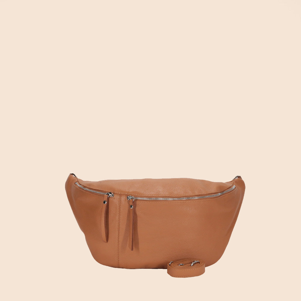 BORSA MARSUPIO CON DOPPIA CHIUSURA A ZIP E TRACOLLA REMOVIBILE