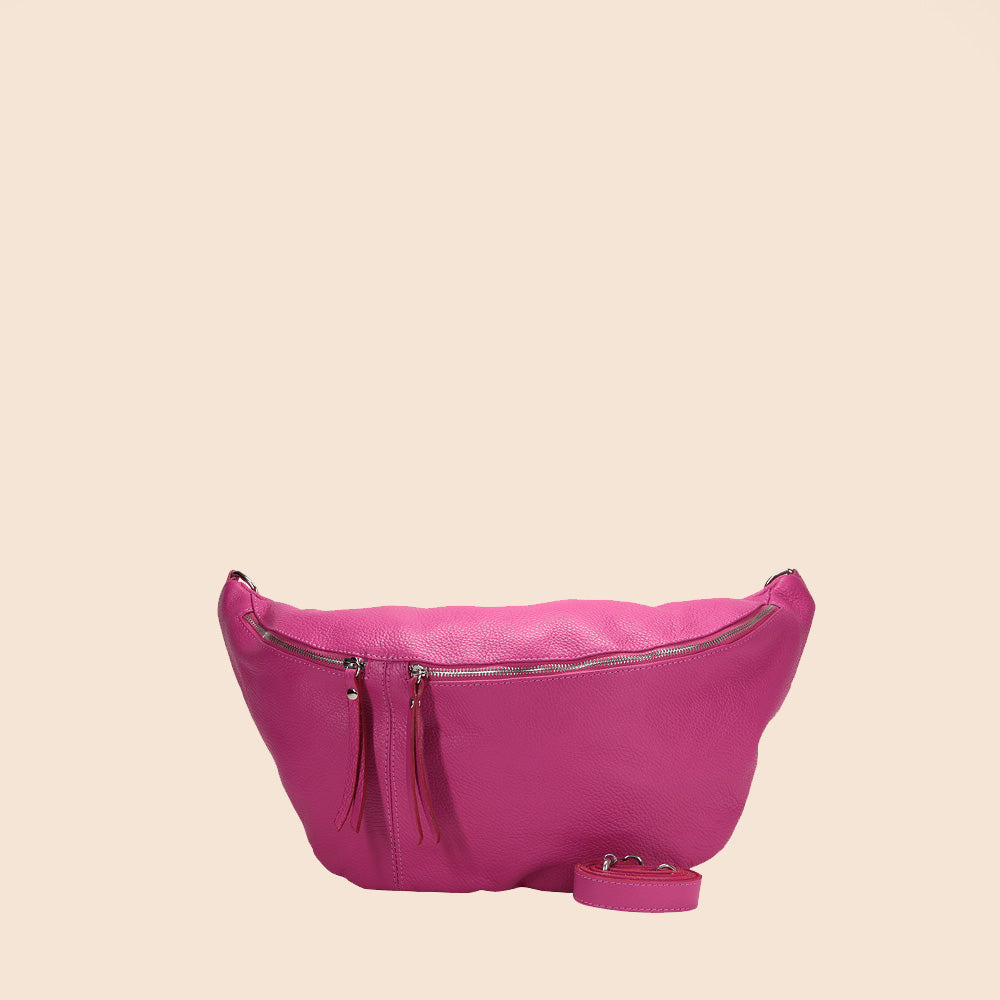 BORSA MARSUPIO CON DOPPIA CHIUSURA A ZIP E TRACOLLA REMOVIBILE