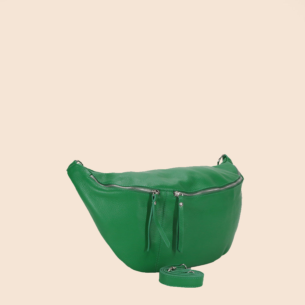 BORSA MARSUPIO CON DOPPIA CHIUSURA A ZIP E TRACOLLA REMOVIBILE