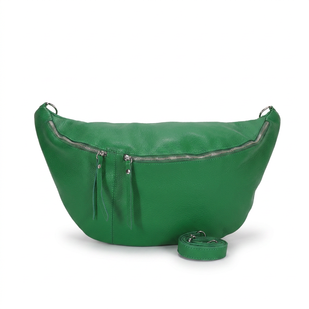 BORSA MARSUPIO CON DOPPIA CHIUSURA A ZIP E TRACOLLA REMOVIBILE